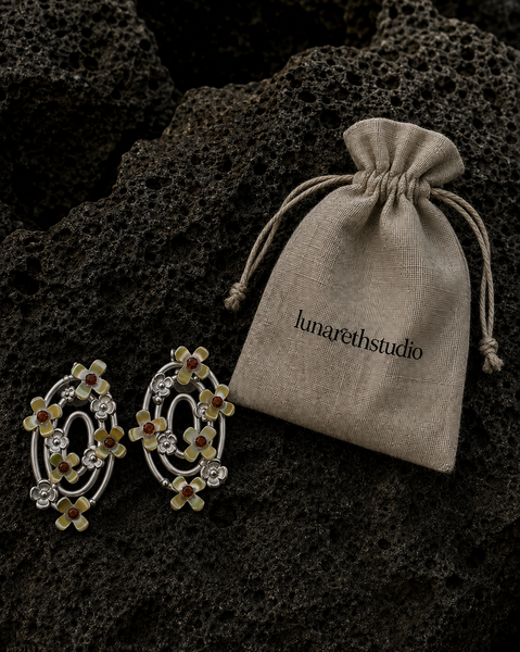 Blooming Osmanthus Halo Earrings