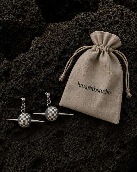 Checkmate Spike Statement Earrings