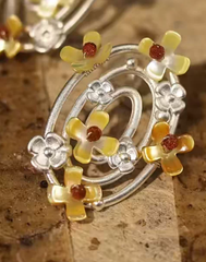 Blooming Osmanthus Halo Earrings