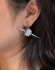 Checkmate Spike Statement Earrings