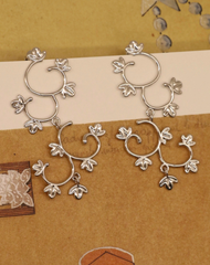 Verdant Vine Filigree Drop Earrings