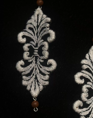 Embroidered Vine Tapestry Earrings