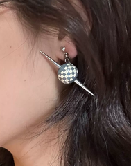 Checkmate Spike Statement Earrings