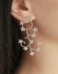 Verdant Vine Filigree Drop Earrings